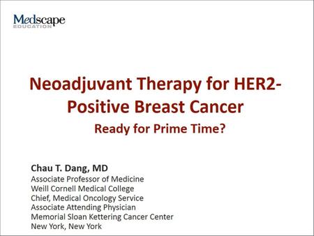 Neoadjuvant Therapy for HER2-Positive Breast Cancer