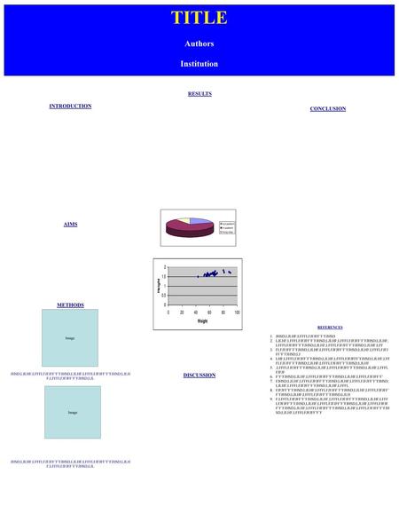 TITLE Authors Institution RESULTS INTRODUCTION CONCLUSION AIMS METHODS