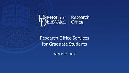 Research Office Services for Graduate Students