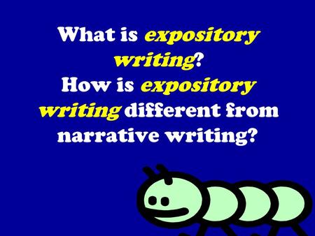 What is expository writing