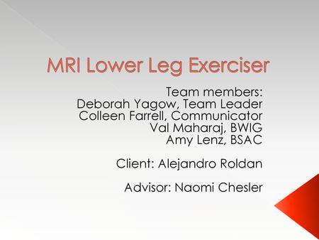 MRI Lower Leg Exerciser