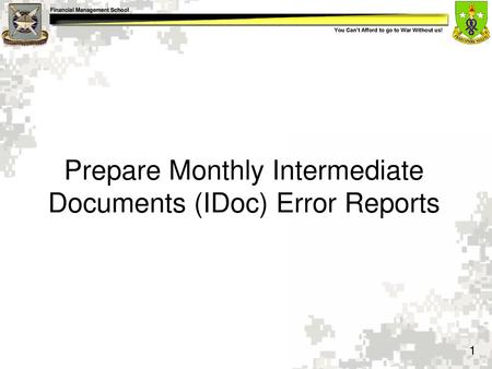 Prepare Monthly Intermediate Documents (IDoc) Error Reports