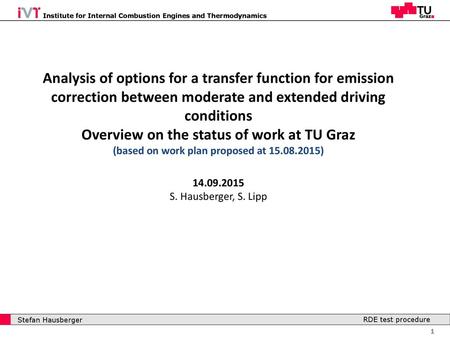 Institute for Internal Combustion Engines and Thermodynamics