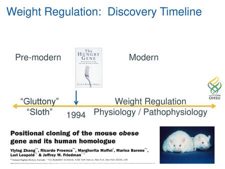 Weight Regulation: Discovery Timeline