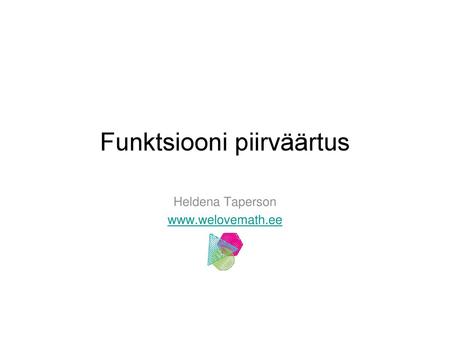 Funktsiooni piirväärtus