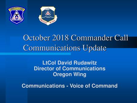 Civil Air Patrol Advanced Communications User Training