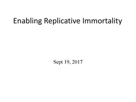 Enabling Replicative Immortality