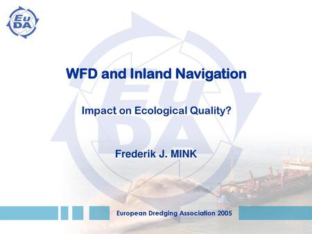 WFD and Inland Navigation