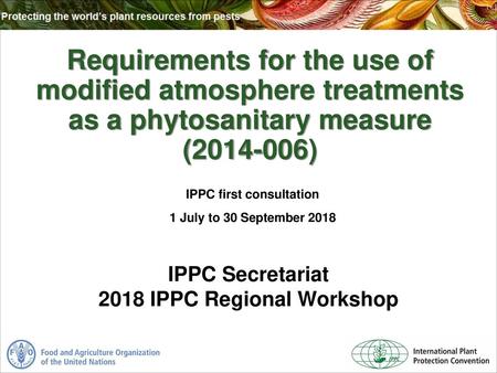 IPPC first consultation 1 July to 30 September 2018