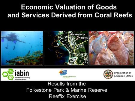 Economic Valuation of Goods and Services Derived from Coral Reefs