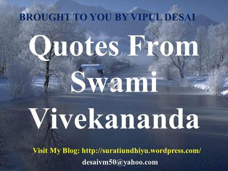 Quotes From Swami Vivekananda