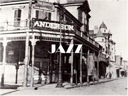 Jazz JAZZ. Het onstaan van Jazz Haïti New Orleans.