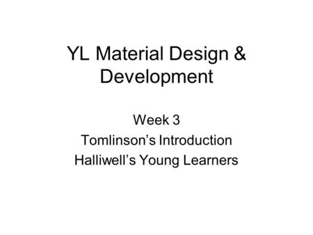 YL Material Design & Development