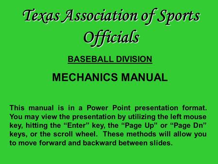 Texas Association of Sports Officials