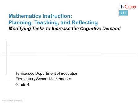 Mathematics Instruction: Planning, Teaching, and Reflecting