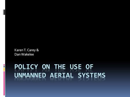 Karen T. Carey & Dan Wakelee. Background  Potential as tools for research and teaching  Design, selection, operation & analyses of sensor data  Cover.