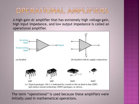 Operational Amplifiers