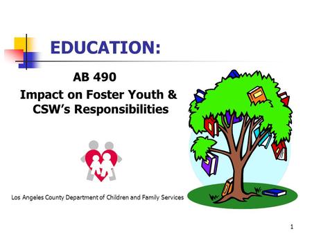 EDUCATION: AB 490 Impact on Foster Youth & CSW’s Responsibilities