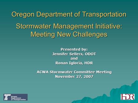 ACWA Stormwater Committee Meeting