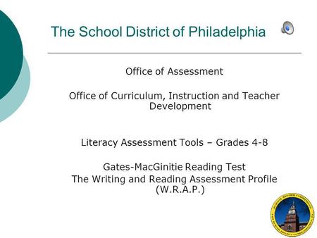 The School District of Philadelphia