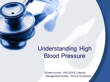 Understanding High Blood Pressure