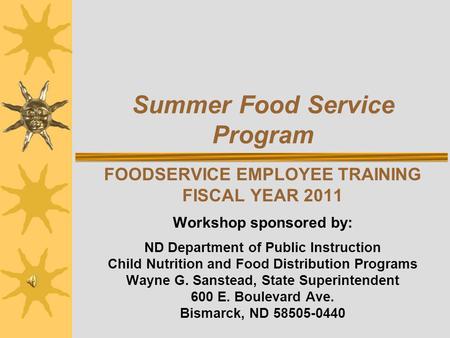 Summer Food Service Program