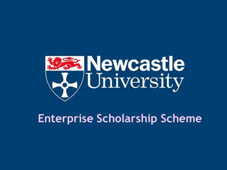 Enterprise Scholarship Scheme. Introductions Dr Sharon Velasquez Orta Enterprise Scholar 2009/10 Ms Jane Nolan MBE Entrepreneur in Residence Careers Service.