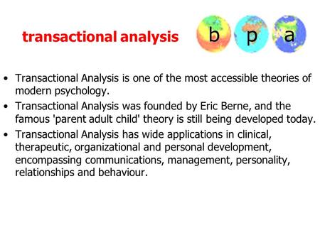 transactional analysis