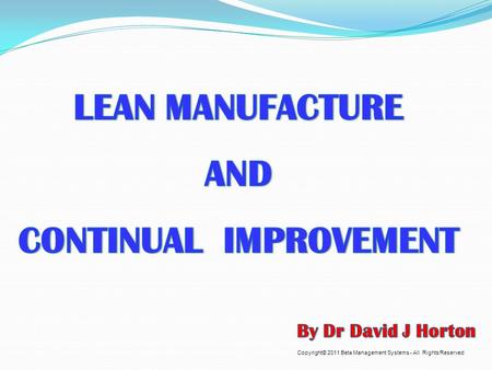 CONTINUAL IMPROVEMENT