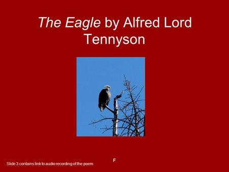 The Eagle by Alfred Lord Tennyson