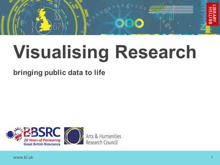 Www.bl.uk 1 Visualising Research bringing public data to life.