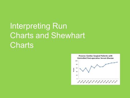 Interpreting Run Charts and Shewhart Charts