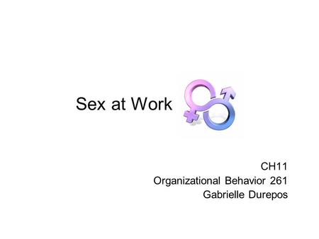 CH11 Organizational Behavior 261 Gabrielle Durepos