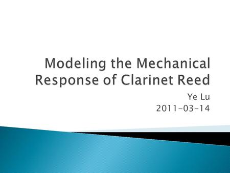 Ye Lu 2011-03-14.  Stefan Bilbao, 2009, Numerical Sound Synthesis: Finite Difference Schemes and Simulation in Musical Acoustics.