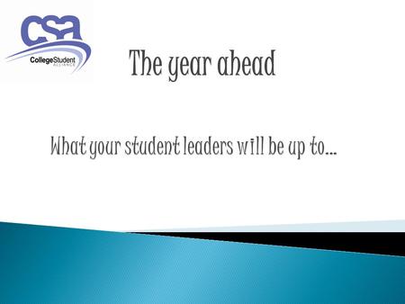 The year ahead.  The regular contact for all things CSA  Coordinates CSA related activities  Communicates CSA related information and resources to.