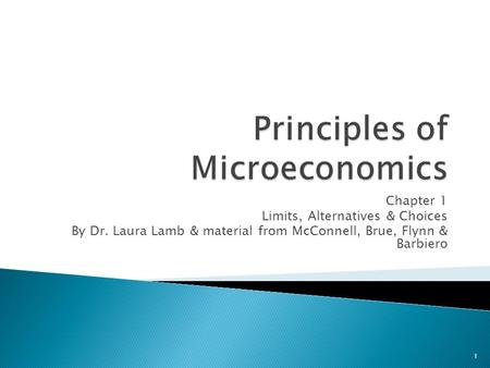 Principles of Microeconomics