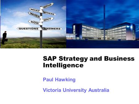 SAP Strategy and Business Intelligence