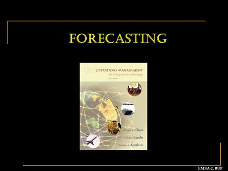 Forecasting.