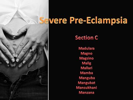 Pre-eclampsia the presence of hypertension and proteinuria occurring after 20 th week of gestation.