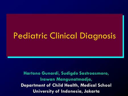 Pediatric Clinical Diagnosis