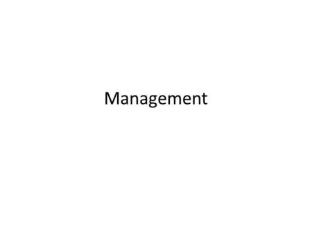 Management.