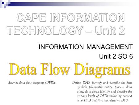 CAPE INFORMATION TECHNOLOGY – Unit 2