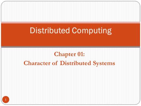 Distributed Computing