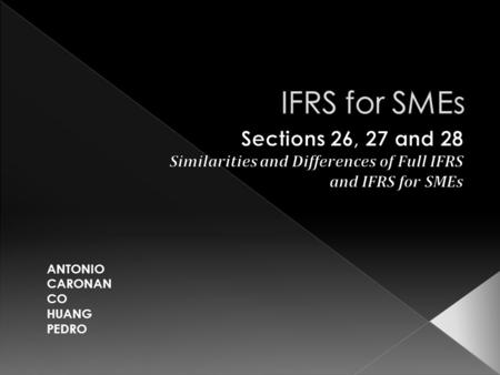 ANTONIO CARONAN CO HUANG PEDRO.  Scope › Equity Settled - transactions where goods and services are acquired as consideration for equity instruments.