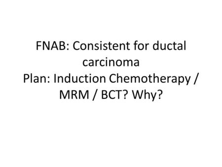 Mammary ductal carcinoma