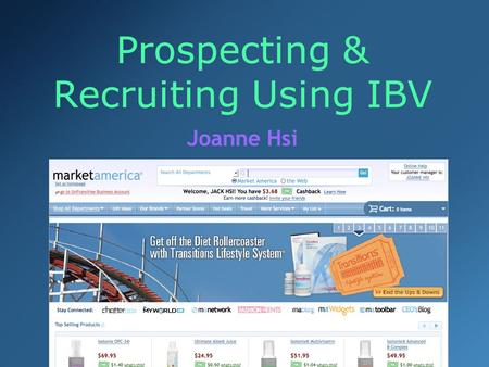 Prospecting & Recruiting Using IBV