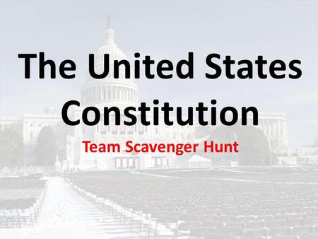 The United States Constitution