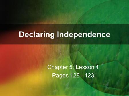 Declaring Independence