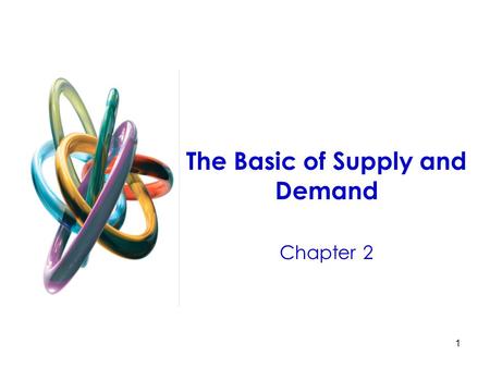 The Basic of Supply and Demand Chapter 2