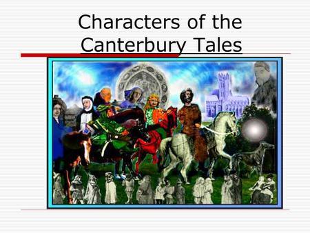 Characters of the Canterbury Tales